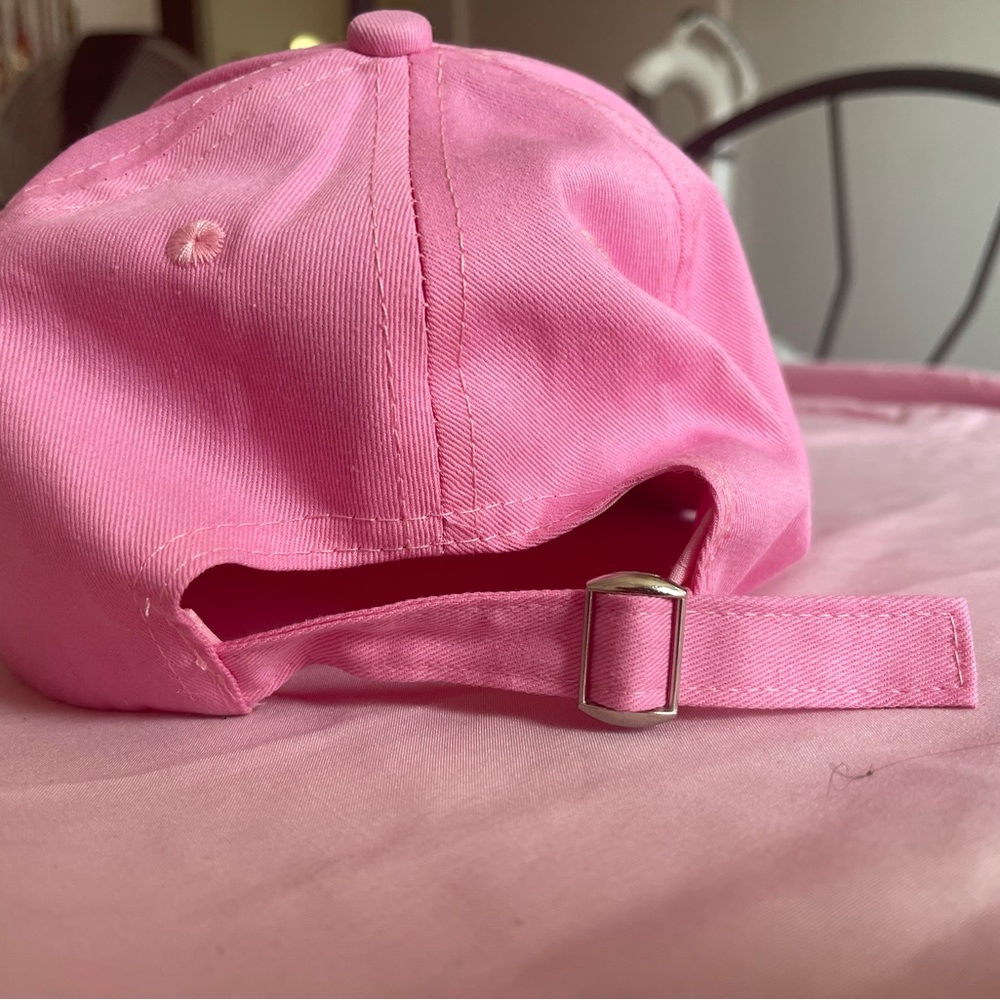 Pink Rhinestone Baseball Cap - Picture 4 of 4